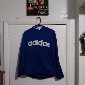 Adidas Royal Blue Pullover Hoodie